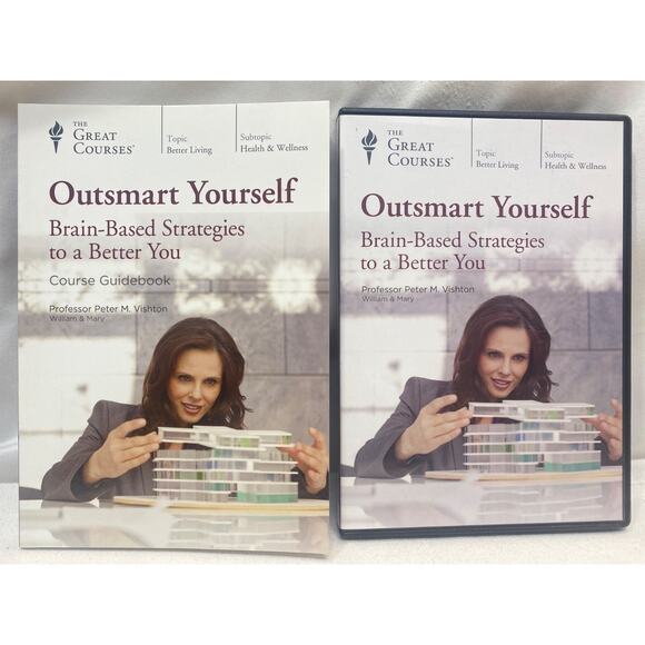Great Courses Outsmart Yourself: Brain Strategies to a Better You DVD Guide Book - Picture 1 of 3